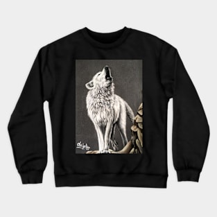 Howling Arctic Wolf Crewneck Sweatshirt